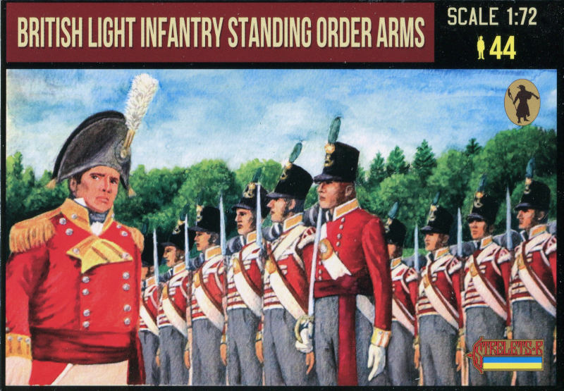 STRELETS-R 1:72 SET 296 NAPOLEONIC BRITISH LIGHT INFANTRY STANDING ORDER ARMS