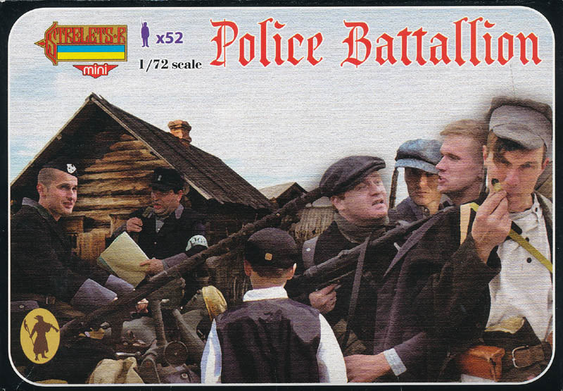 STRELETS-R 1:72 SET M086 WWII GERMAN POLICE BATTALLION (GRAY) 52 FIGURES