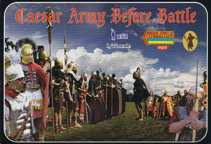 STRELETS-R 1:72 SET M088 ROMAN EMPIRE CAESAR ARMY BEFORE BATTLE (52 FIGURES)