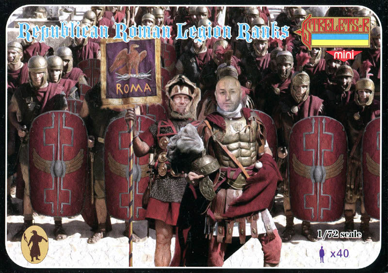 STRELETS-R 1:72 SET M099 ROMAN EMPIRE REPUBLICAN ROMAN LEGION RANKS (40 FIGURES)