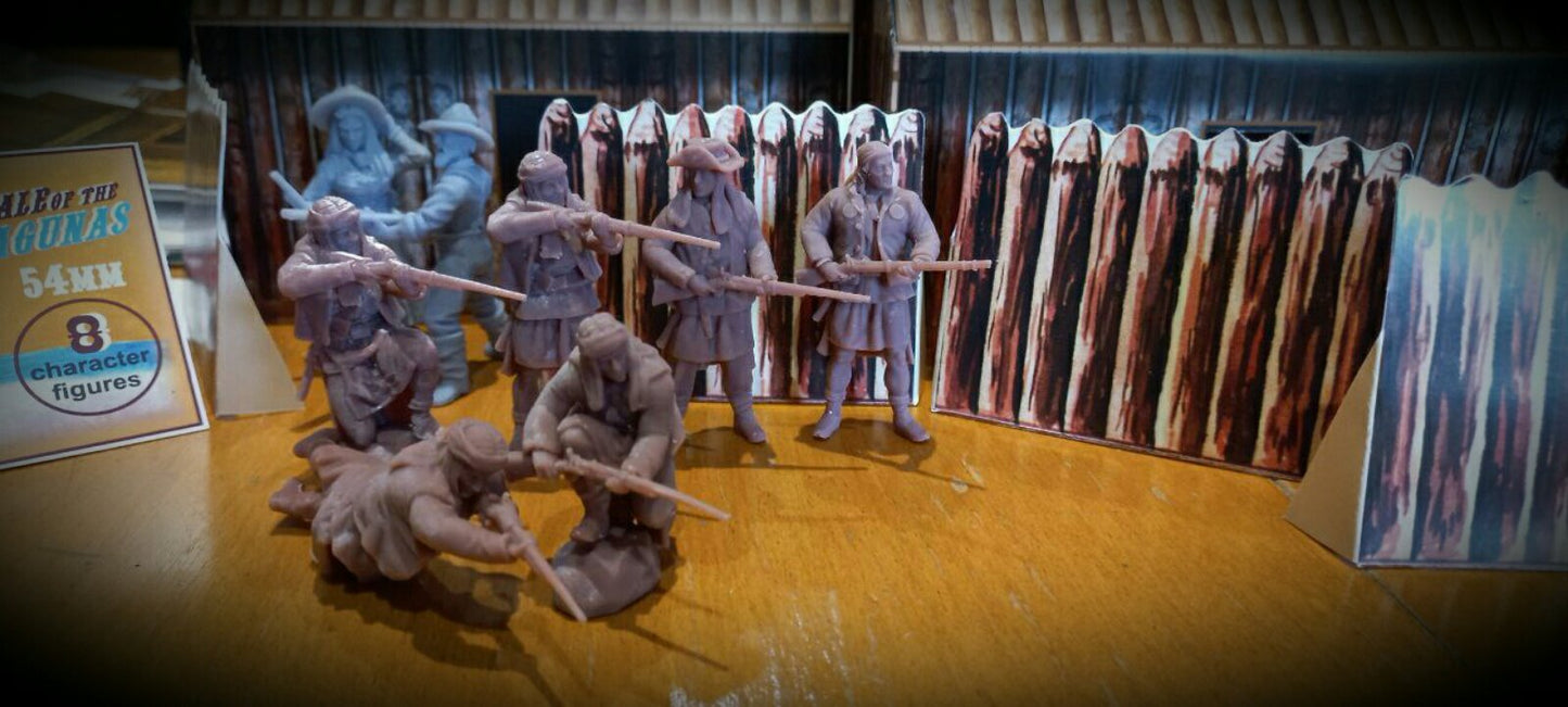 ELASTOWIT/ KIT SOLDIERS 54 MM 3D PRINTED PLAYSET THE TALE OF THE LAS LAGUNAS