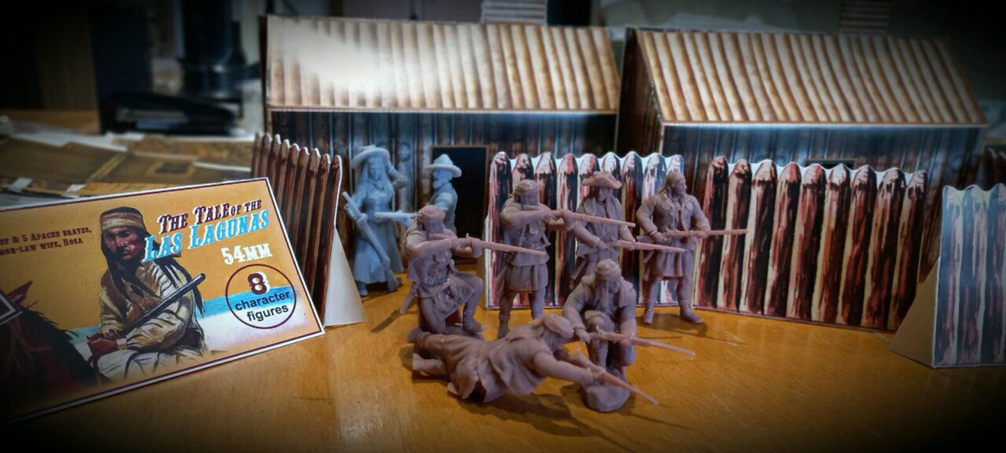 ELASTOWIT/ KIT SOLDIERS 54 MM 3D PRINTED PLAYSET THE TALE OF THE LAS LAGUNAS