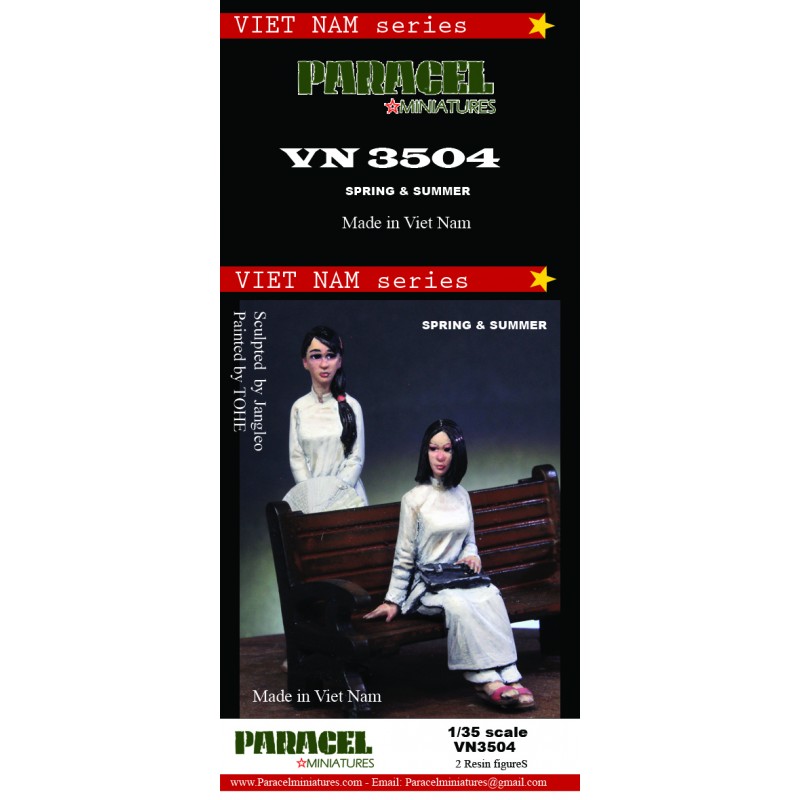 PARACEL MINIATURES VIETNAM SERIES VN3504 SPRING & SUMMER- 2 FIGURES