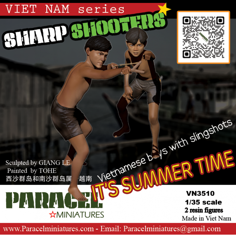 PARACEL MINIATURES VIETNAM SERIES VN3510 SHARP SHOOTERS- IT'S SUMMER TIME