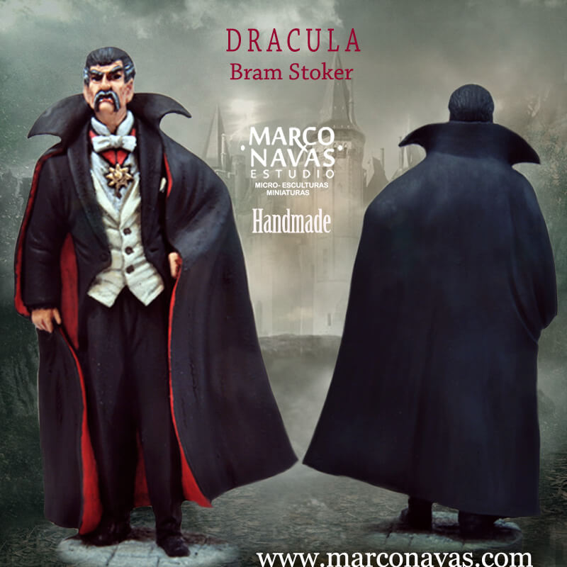 MARCO NAVAS STUDIO LIMITED EDITION HAND PAINTED BRAM STOKER'S COUNT DRACULA