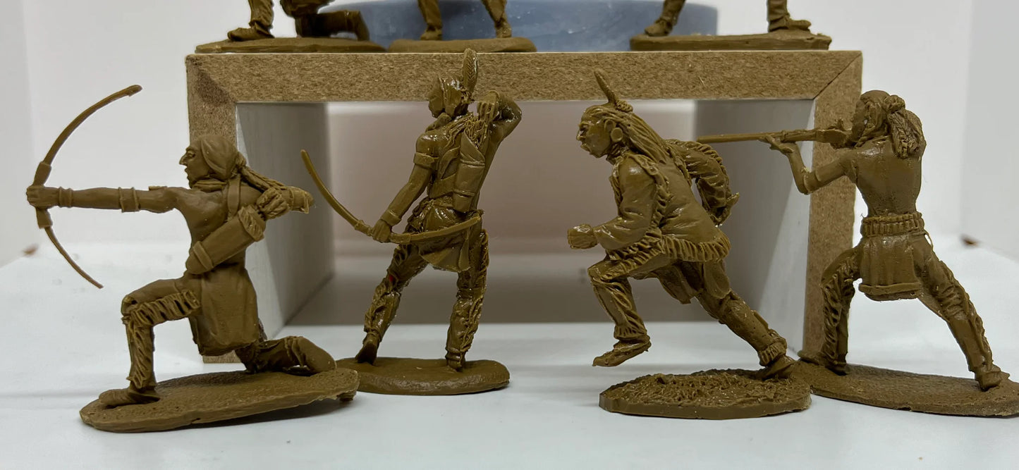 LOD Enterprises Barzso Plastic Figure Set LOD068 SIOUX INDIANS--8 FIGURES