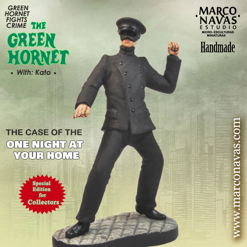 MARCO NAVAS STUDIO LIMITED EDITION HAND PAINTED PULP FICTION GREEN HORNET "KATO"