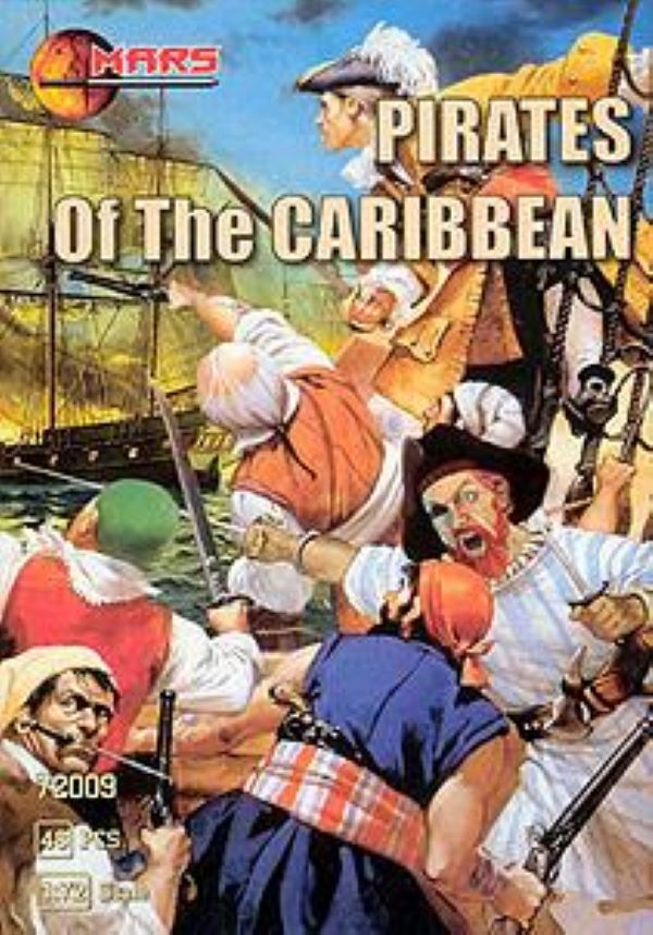 MARS FIGURE SET 72009 1:72 PIRATES OF THE CARIBBEAN (GREY ) 48 FIGURES