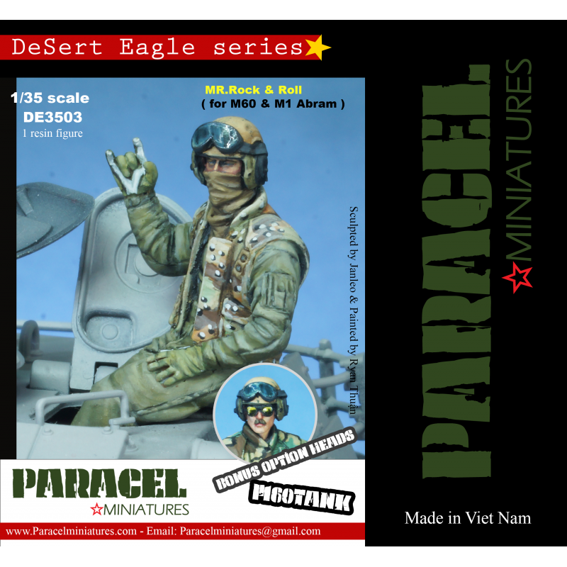 PARACEL MINIATURES DESERT EAGLE SERIES DE3503 USMC "MR. ROCK & ROLL" 1:35