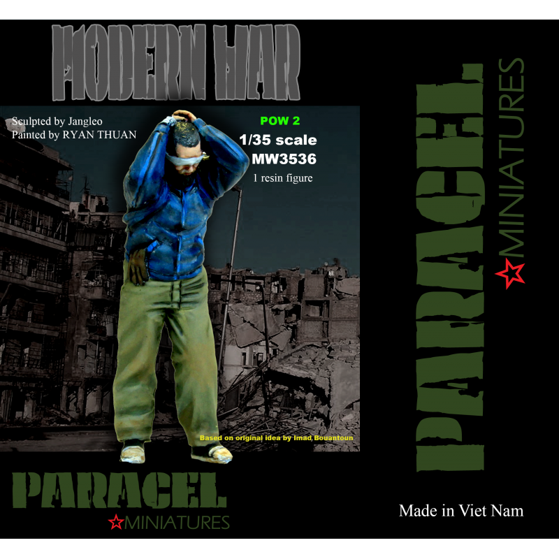 PARACEL MINIATURES MODERN SERIES MW3536 POW 2- 1 RESIN FIGURE