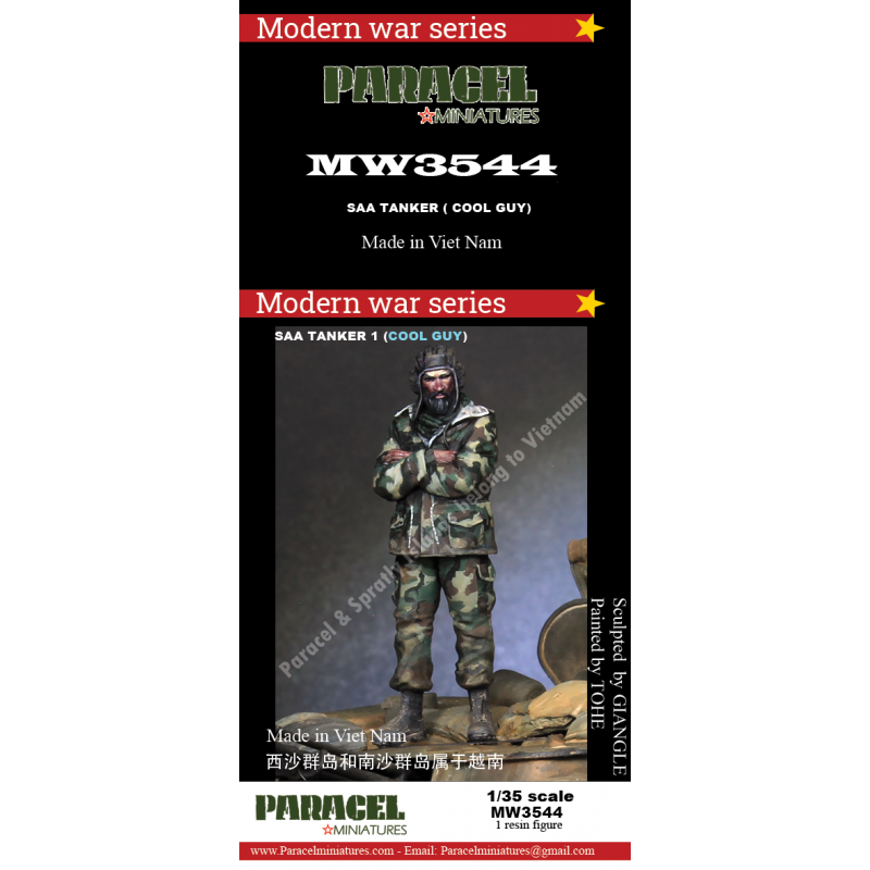 PARACEL MINIATURES 1:35 MODERN SERIES MW3544 SAA TANKER 1 "COOL GUY"