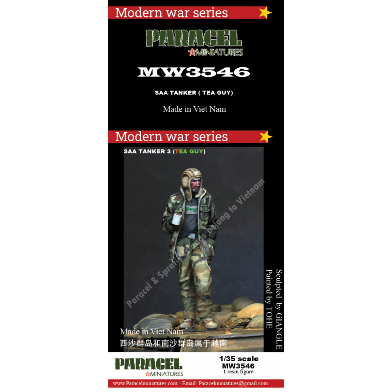 PARACEL MINIATURES MODERN WAR SERIES MW3546 SAA TANKER 3 "TEA GUY"