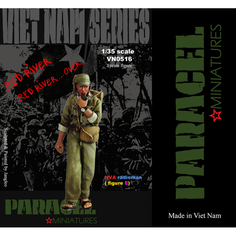 PARACEL MINIATURES VIETNAM SERIES VN0516 NVA RADIOMAN (FIGURE E)