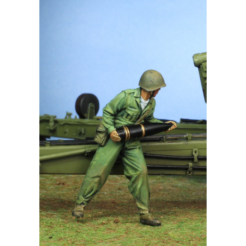 PARACEL MINIATURES VIETNAM SERIES BVN3505 NVA ARTILLERY CREWS (5 FIGURES)