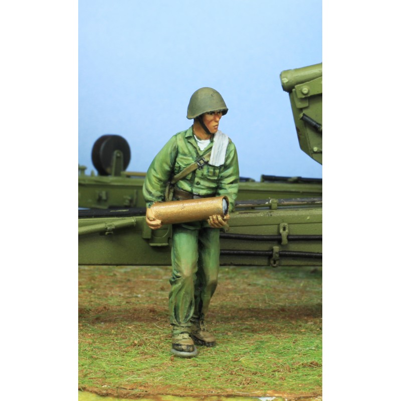 PARACEL MINIATURES VIETNAM SERIES BVN3505 NVA ARTILLERY CREWS (5 FIGURES)
