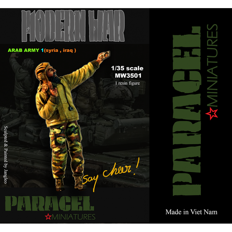 PARACEL MINIATURES MODERN SERIES MW3501 ARAB ARMY 1 -SYRIA/ IRAQ- 1 RESIN FIGURE