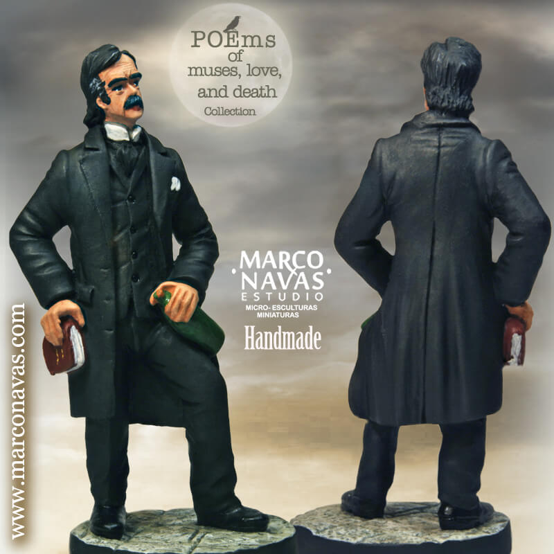 MARCO NAVAS STUDIO LIMITED EDITION, HAND PAINTED EDGAR ALLAN POE (1 FIGURE)