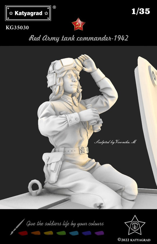 KATYAGRAD MINIATURES 1:35 KG35030 RED ARMY TANK COMMANDER 1942