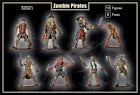 MARS FIGURE SET 32021 ZOMBIE PIRATES 15 FIGURES IN 8 POSES (DARK GREEN)