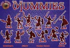 DARK ALLIANCE 1:72 FANTASY SET ALL72045 MUMMIES 48 FIGURES -12 POSES -DARK GREEN