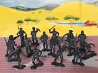 MARX RECAST 54 MM FORT APACHE CAVALRY PLAYSET REISSUE 16 FIGURES