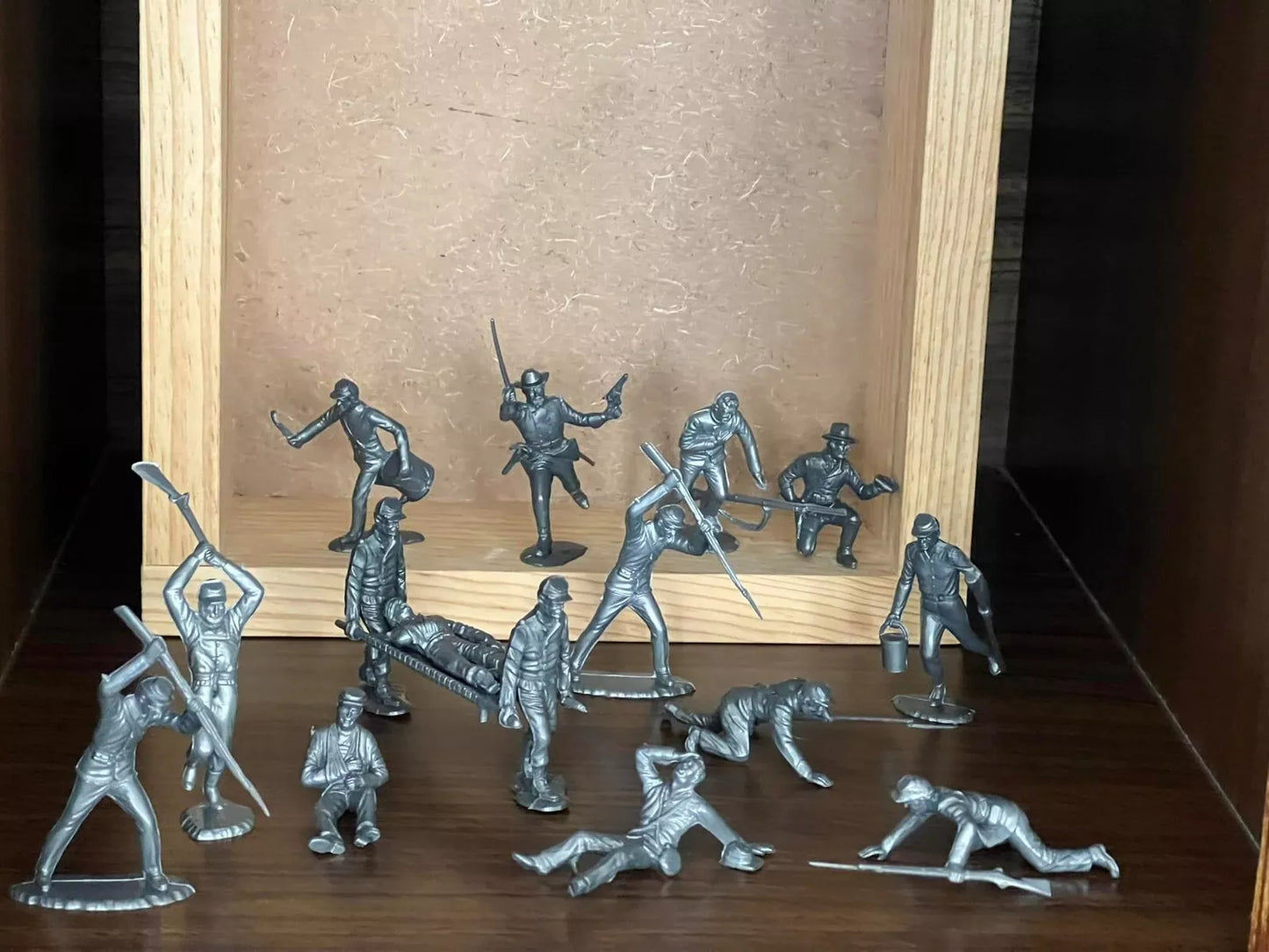 MARX TOYS RECAST 54 MM U.S. CIVIL WAR CENTENNIAL PLAYSET REISSUE -15 FIGURES