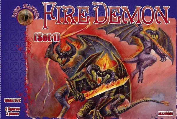 DARK ALLIANCE 1:72 FANTASY SET ALL72035 FIRE DEMONS SET 1 (2 FIGURES)