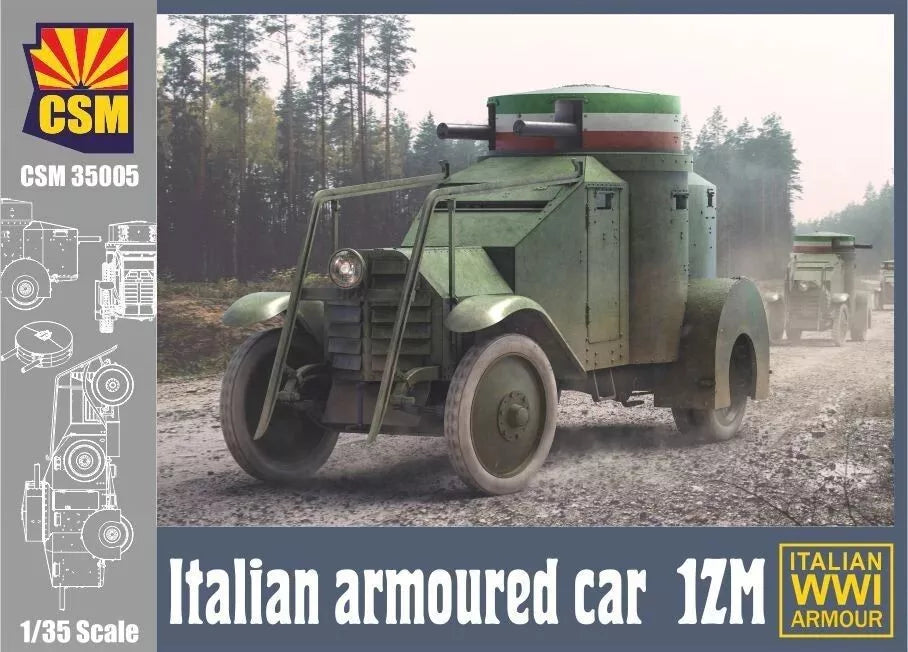 COPPER STATE MODELS CSM 35005 1:35 WWI ITALIAN ARMOURED CAR 1ZM