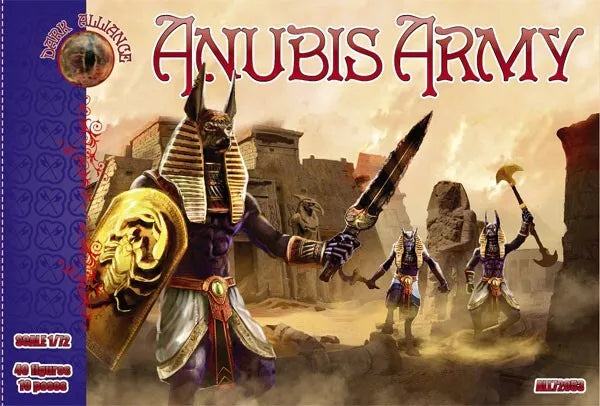 DARK ALLIANCE 1:72 FANTASY SET ALL72053 ANUBIS ARMY (TAN) 40 FIGURES