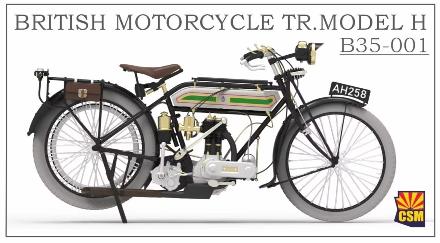 COPPER STATE MODELS CSM B35-001 1:35 WWI BRITISH MOTORCYCLE TR. MODEL H