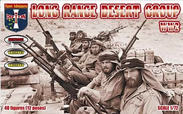 ORION 1:72 WORLD WAR II 0RI72062 BRITISH LONG RANGE DESERT GROUP 48 FIGURES
