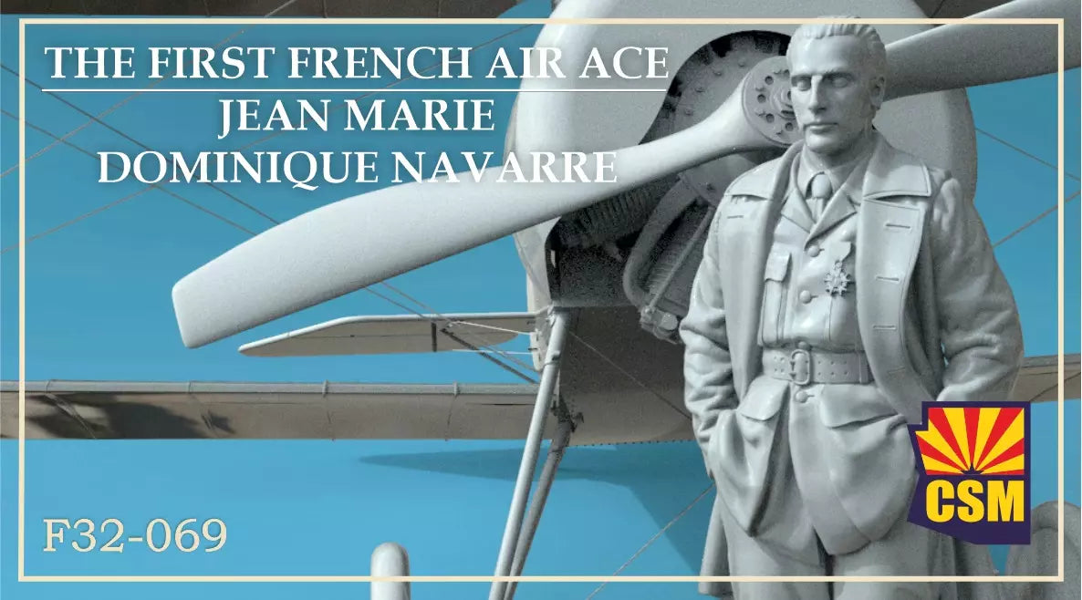 COPPER STATE MODELS CSM F32-069 WWI FIRST FRENCH AIR ACE JEAN DOMINIQUE NAVARRE