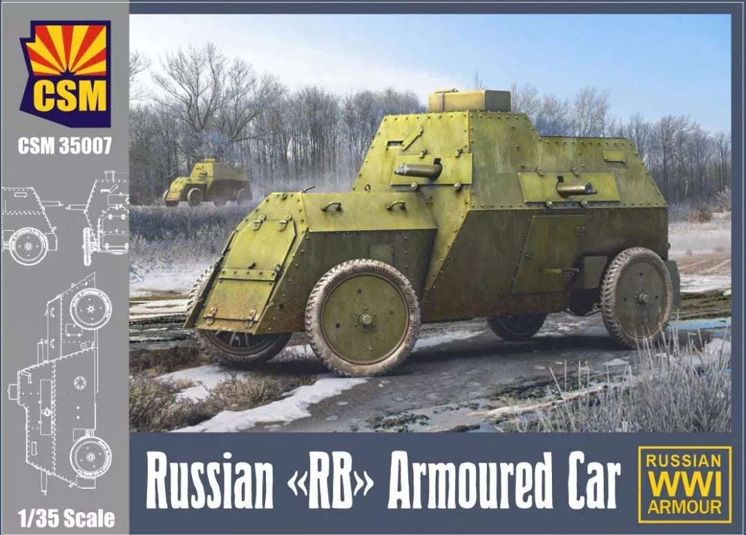 COPPER STATE MODELS CSM 35007 1:35 WWI RUSSIAN "RB" ARMOURED CAR