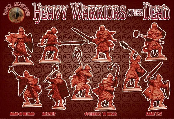 DARK ALLIANCE 1:72 FANTASY SET ALL72012 HEAVY WARRIORS OF THE DEAD 40 FIGURES