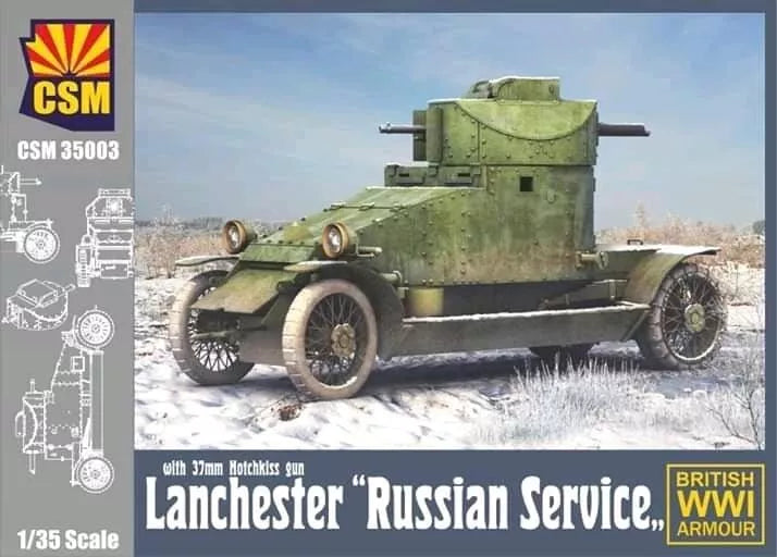 COPPER STATE MODELS CSM 35003 1:35 WWI BRITISH LANCHESTER "RUSSIAN SERVICE"