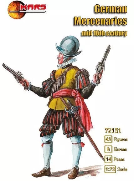 MARS 1:72 SET 72131 MEDIEVAL GERMAN MERCENARIES (MID 16TH CENTURY)