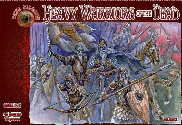 DARK ALLIANCE 1:72 FANTASY SET ALL72012 HEAVY WARRIORS OF THE DEAD 40 FIGURES