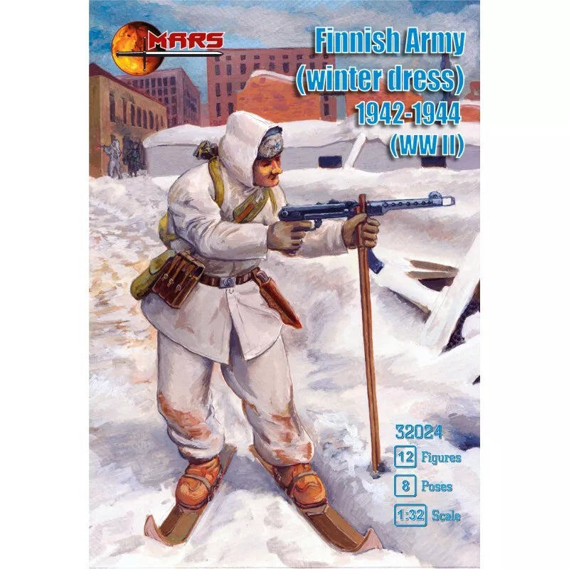 MARS FIGURE SET 32024 WORLD WAR II FINNISH ARMY IN WINTER DRESS 1942-1944