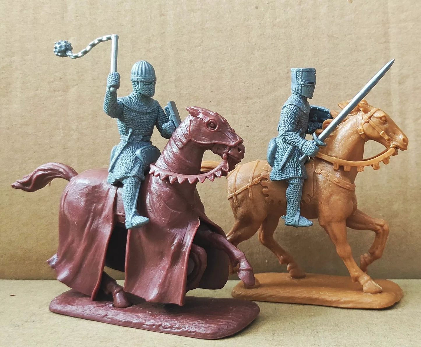 EXPEDITIONARY FORCE 60 HYW 09 W MEDIEVAL FRENCH MOUNTED MEN AT ARMS IN CHAINMAIL