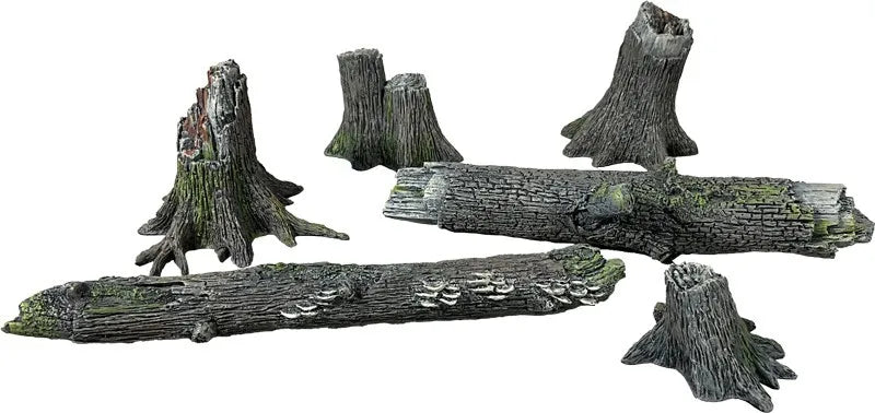 BRITAINS DIORAMA ACCESSORIES 53025 WAR TORN TREES & STUMPS