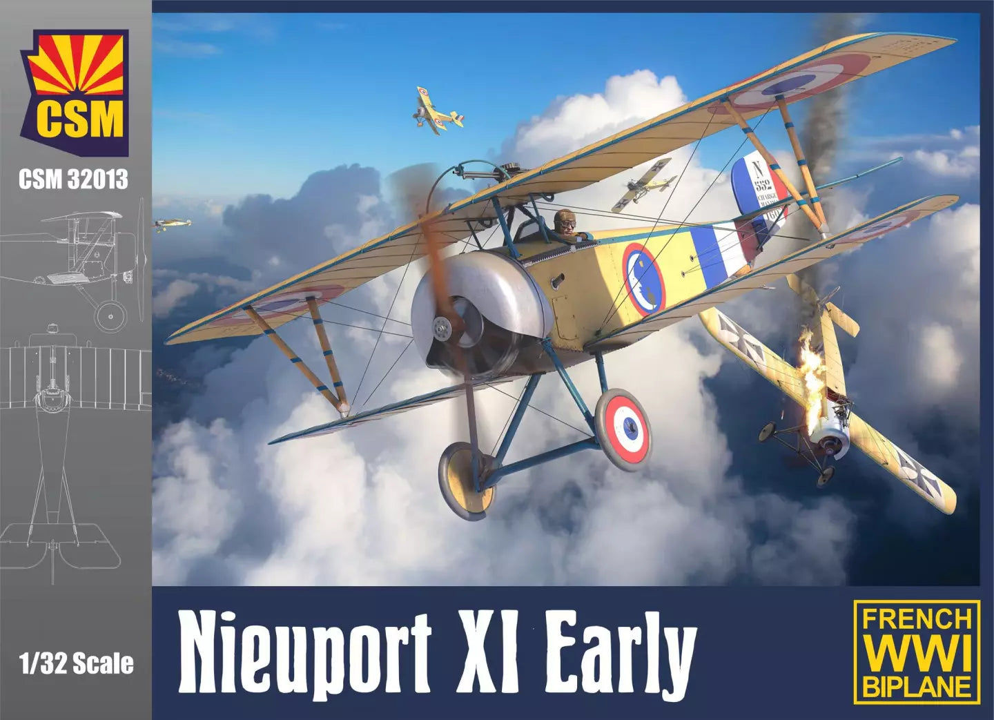 COPPER STATE MODELS CSM 32013 1:32 NIEUPORT XI EARLY FRENCH WWI FIGHTER