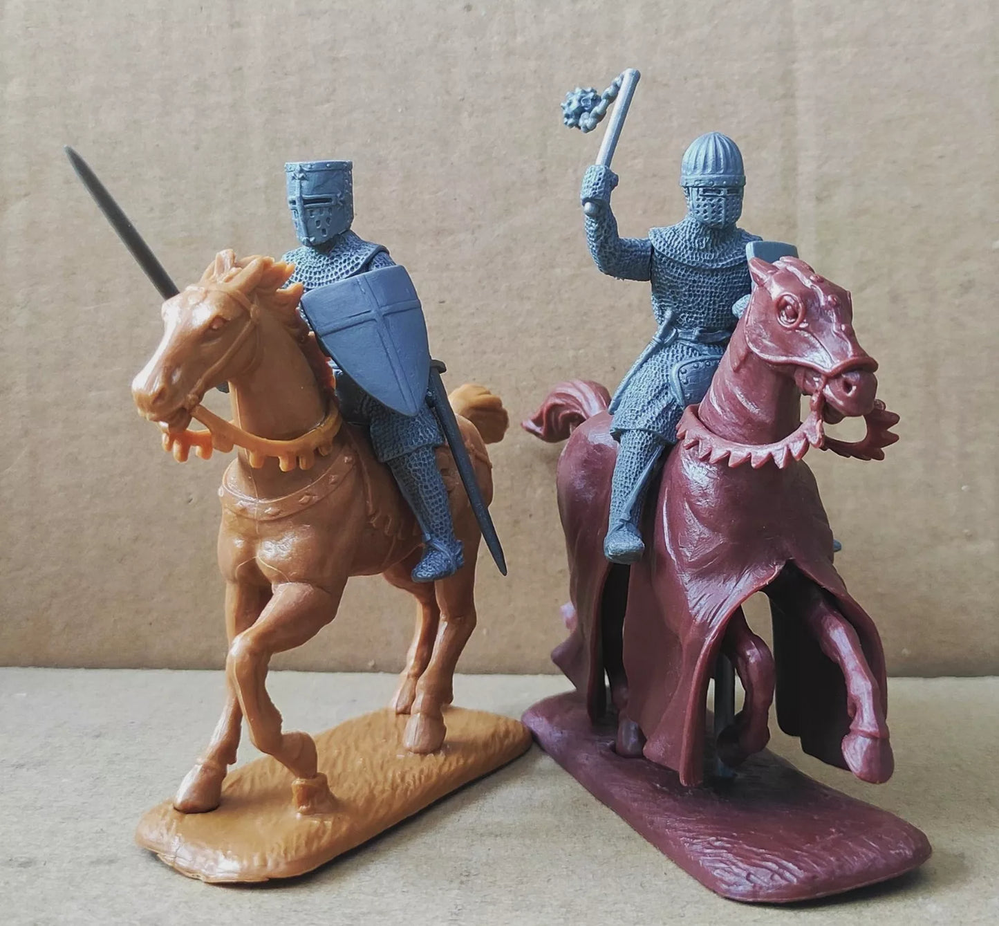 EXPEDITIONARY FORCE 60 HYW 09 W MEDIEVAL FRENCH MOUNTED MEN AT ARMS IN CHAINMAIL
