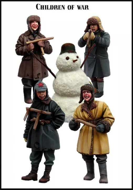 EVOLUTION MINIATURES 1:35 BIG SET 5 WWII CHILDREN OF WAR (5 FIGURES)
