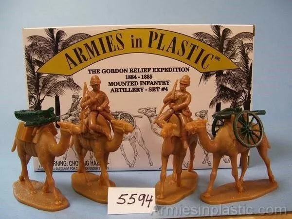 ARMIES IN PLASTIC 5594 GORDON RELIEF EXPEDITION MOUNTED INFANTRY ARTILLERY SET 4