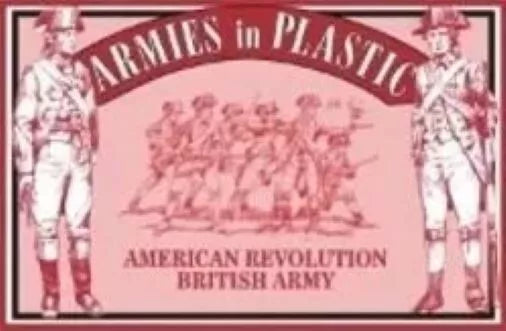 ARMIES IN PLASTIC 5466 AMERICAN REVOLUTION BRITISH ARMY (RED) 16 FIGURES