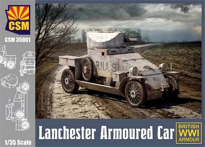 COPPER STATE MODELS CSM 35001 1:35 WWI BRITISH LANCHESTER ARMOURED CAR