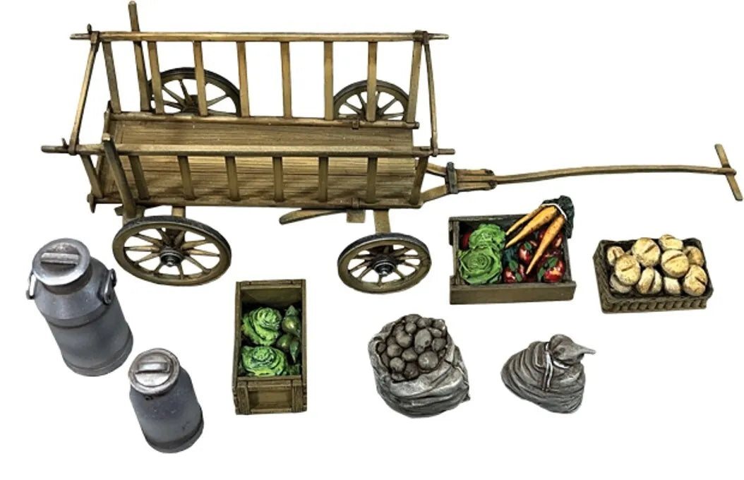 BRITAINS DIORAMA ACCESSORIES 53026 19TH CENTURY CART WAGON WITH PRODUCE