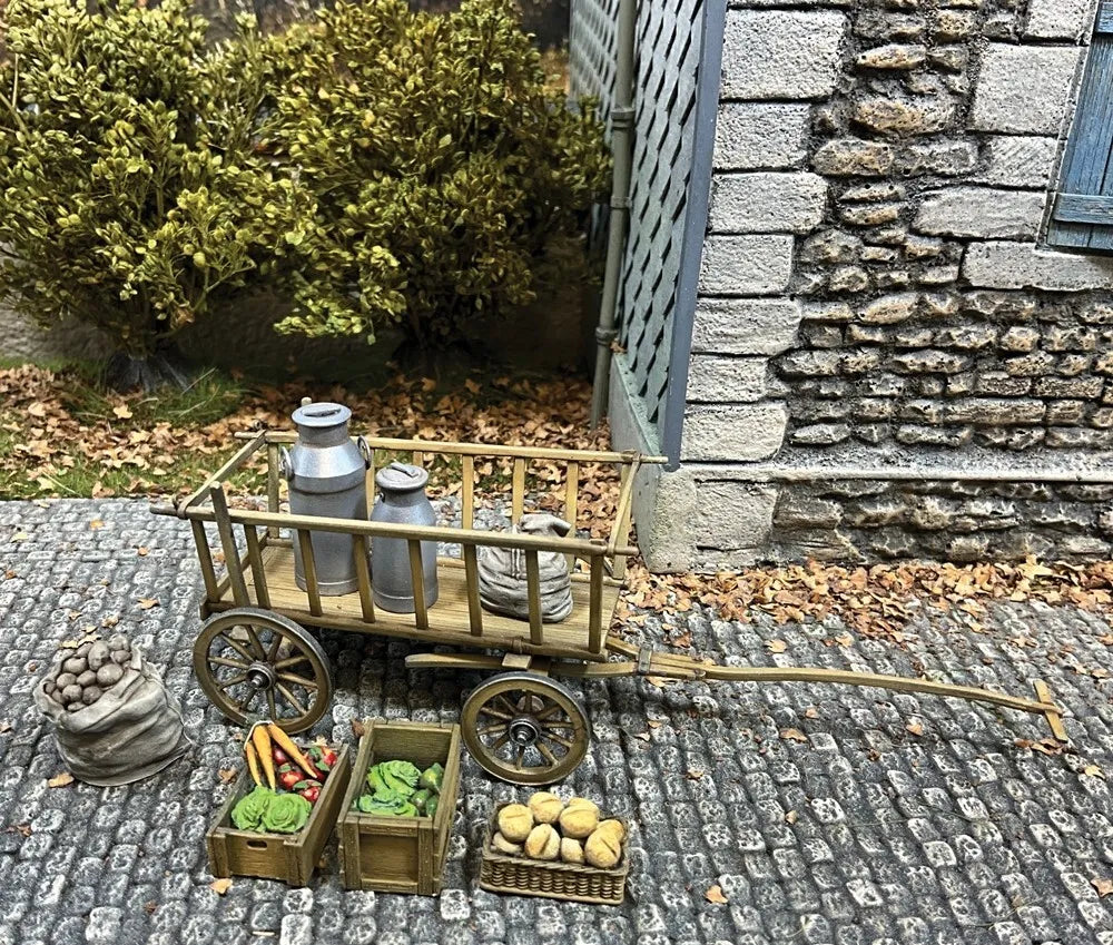 BRITAINS DIORAMA ACCESSORIES 53026 19TH CENTURY CART WAGON WITH PRODUCE