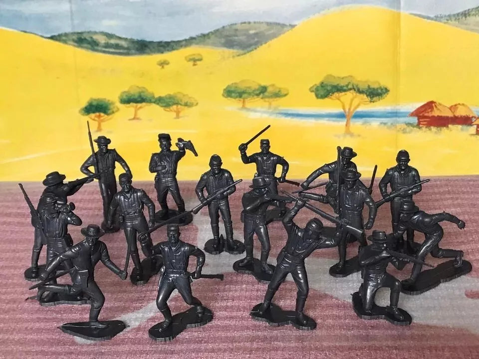 MARX RECAST 54 MM FORT APACHE CAVALRY PLAYSET REISSUE 16 FIGURES