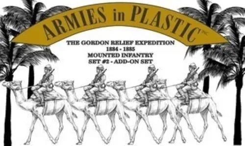 ARMIES IN PLASTIC 5592 GORDON RELIEF EXPEDITION MOUNTED INFANTRY SET 2